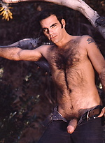 Hairy mature hunk posing naked. Colt vintage pics. by Colt Studio