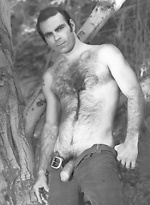 Hairy mature hunk posing naked. Colt vintage pics. by Colt Studio