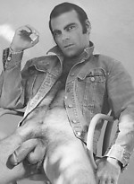 Hairy mature hunk posing naked. Colt vintage pics. by Colt Studio
