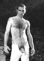 Hairy mature hunk posing naked. Colt vintage pics. by Colt Studio