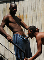 Ebony bottom fucked by two black thugs by Dark Thunder