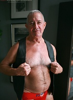 Dick Ryan jerking off his uncut dick by Hot Older Male