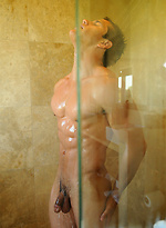 A.J. Irons jerking off dick by Nextdoor Male With A.J. Irons