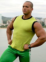 Bald latin muscle man Felipe Gigante by Power Men