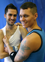 Personal Trainer Tate Ryder gets Fucked and Showered in Cum by TJ by Bentley Race With Tate Ryder