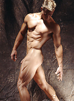 Hot muscle hunk Kirk Evans shows cock by Colt Studio