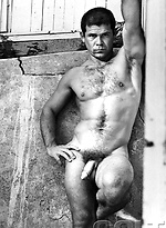 Larry Lara posing naked by Colt Studio