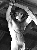 Hot muscle men Mike Morris posing naked by Colt Studio
