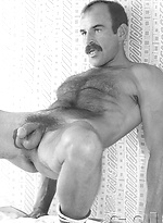 Hot muscle men Mike Morris posing naked by Colt Studio