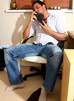 Sexy Marcello has new shoes and a desire to wank by With Marcello With Marcello