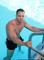 Victor Lucca poses outdoors and in a bed by Mark Wolff