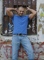Bodybuilder Dario Levi strips naked by Mark Wolff