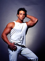 Young sexy fitness model Zack Lauren poses by Mark Wolff
