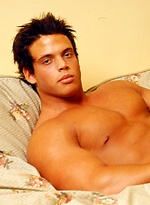 Young sexy fitness model Zack Lauren poses by Mark Wolff
