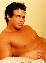 Young sexy fitness model Zack Lauren poses by Mark Wolff