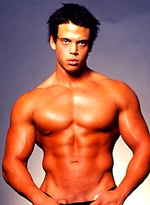 Young sexy fitness model Zack Lauren poses by Mark Wolff