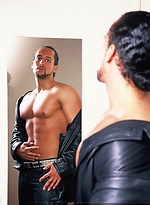 Personal trainer strips down by Mark Wolff