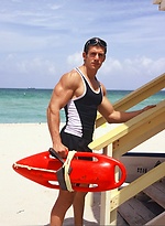 Sexy Zack Johnathan shows off his body on the beach by Mark Wolff