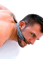 Hairy hunk Morgan Black by Bound Jocks With Morgan Black