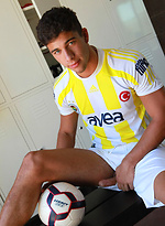 Hot USA jock stripping and jerking off by Frat Men