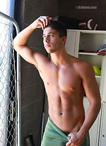 Hot USA jock stripping and jerking off by Frat Men