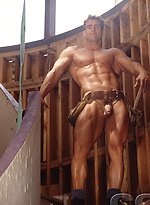 Bodybuilder Myles West naked by Colt Studio