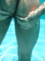Straight guy shows off dick by the pool! by Out Him