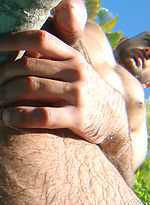 Straight guy shows off dick by the pool! by Out Him