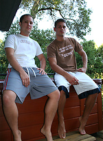 Jessie Cox and Phoenix suck off by Nextdoor Buddies