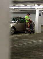 Parking garage anal fuck by Gay Violations