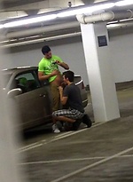 Parking garage anal fuck by Gay Violations