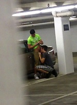 Parking garage anal fuck by Gay Violations