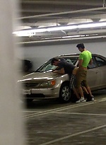 Parking garage anal fuck by Gay Violations