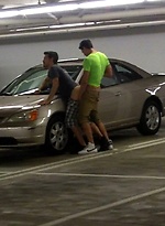 Parking garage anal fuck by Gay Violations