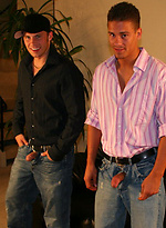 Denny and Phoenix jacking off dicks by Nextdoor Buddies