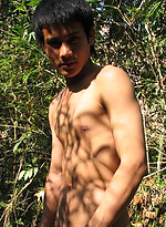 Handsome Thai guy gets naked in the wild by BoyKakke