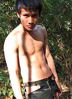 Handsome Thai guy gets naked in the wild by BoyKakke