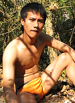 Handsome Thai guy gets naked in the wild by BoyKakke