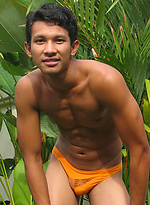 Hot Gene strips outdoors by BoyKakke