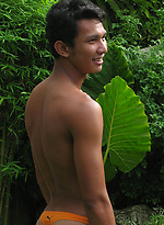 Hot Gene strips outdoors by BoyKakke