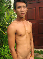 Hot Gene strips outdoors by BoyKakke