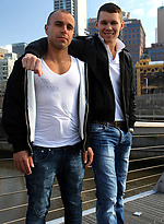Aussie Wrestlers Marco Pirelli and Tate Ryder Getting It On by Bentley Race With Tate Ryder