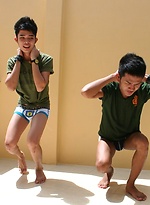 Thai Twink Fucking Threesome in 'Military Students Gone Gay' by BoyKakke