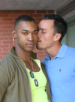 Muscled ebony stud fuck his buddy and shoots a load on his face by Nextdoor Buddies