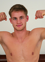 Cage Fighter Jamie Shows off his Blond Curls Surrounding his Hole! by English Lads
