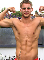 Tall Blond Fighter Jamie - One Toned Body and an Over Proportioned Uncut One! by English Lads