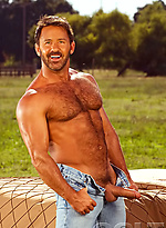 Hairy muscle hunk Tom Chase outdoors by Colt Studio With Tom Chase