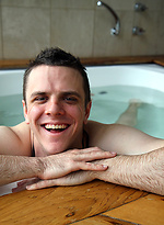 Aussie country boy Brent Tyler shows his uncut dick by Bentley Race