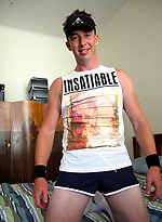 Redheaded Aussie boy Ryan Geary's first shoot with Ben by Bentley Race