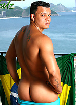 Denis Torres jacking off his fat cock by Brazilian Studz